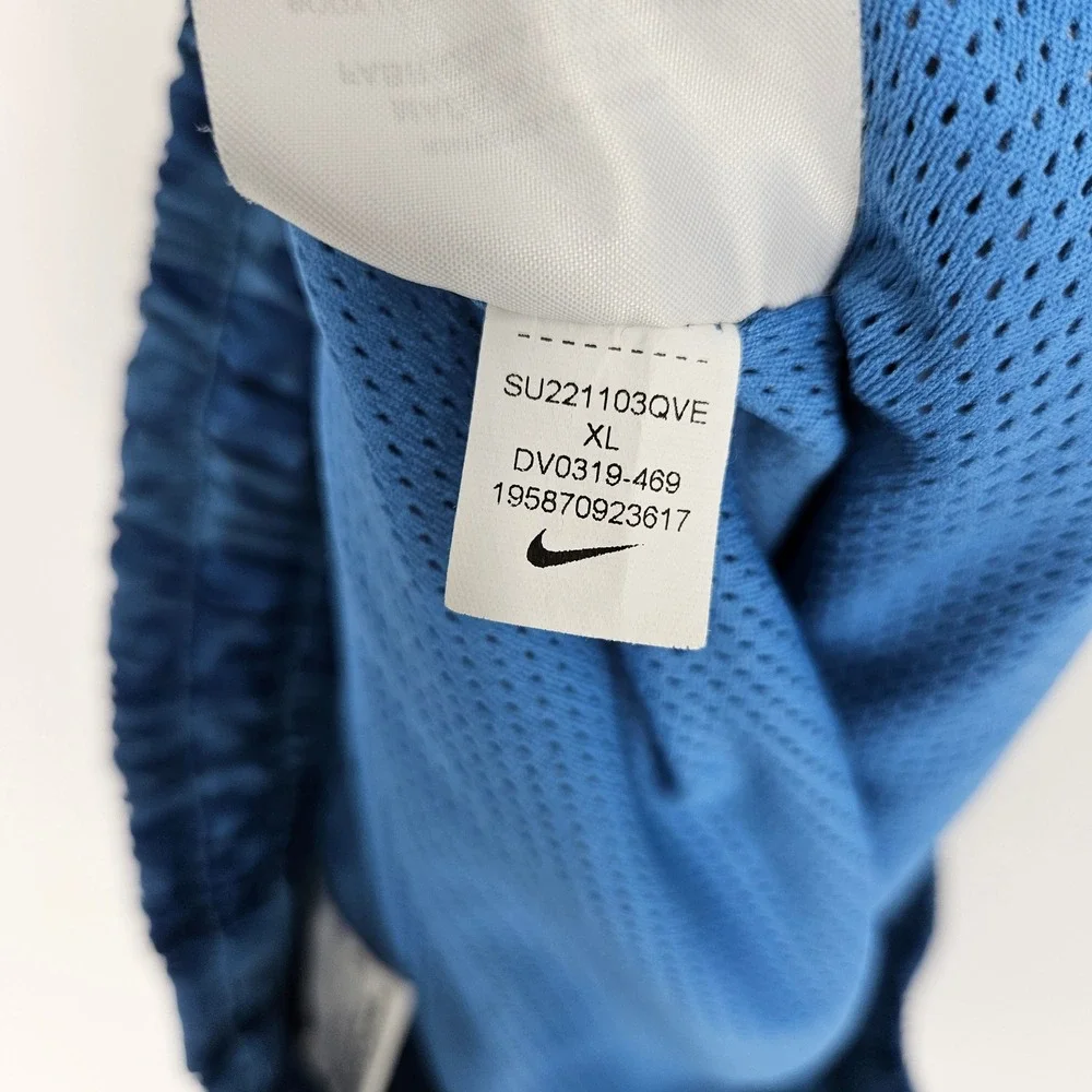 Nike Shorts Mens Extra Large Swoosh All Over Print Blue‎ Swim Sportswear